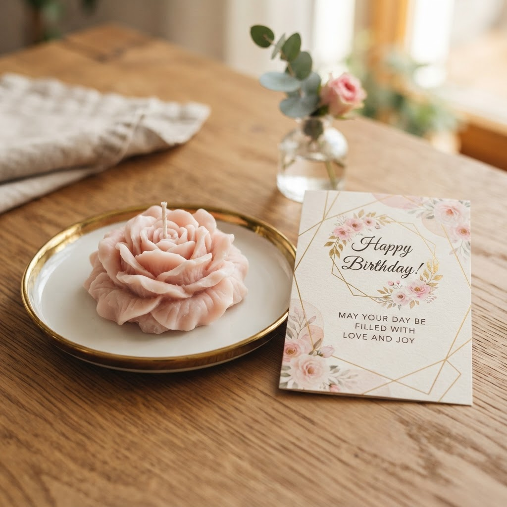 Vela Rosa Aniversario